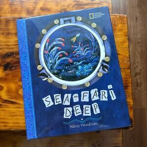 Vintage 1999 National Geographic Sea-fari Deep Hardcover Book